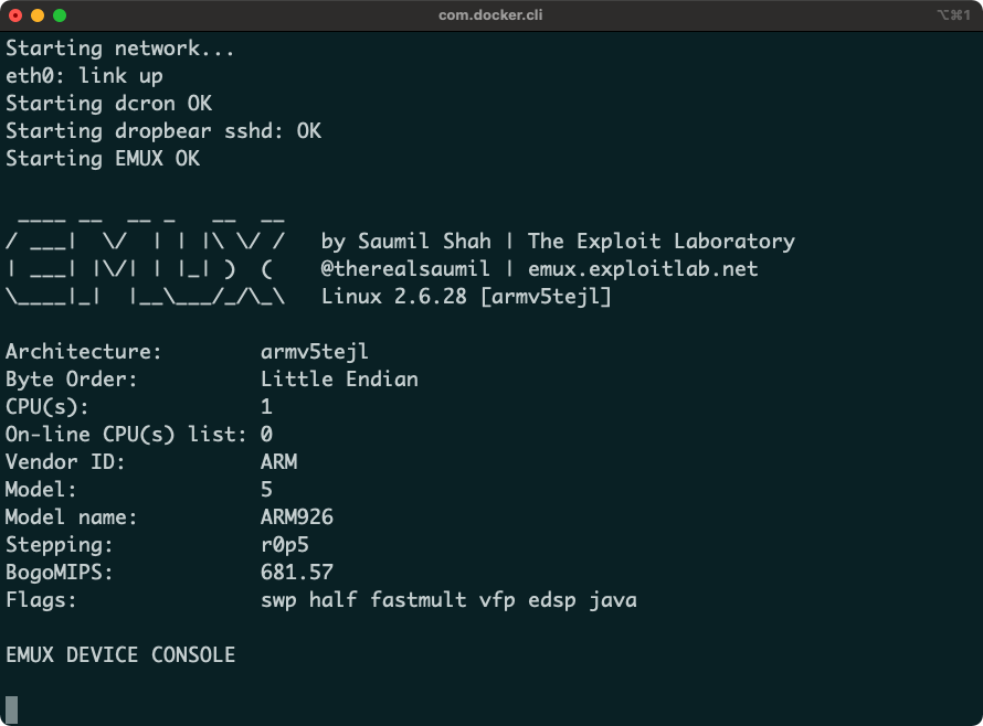 EMUX Kernel Boot Up EMUX Kernel Boot Up